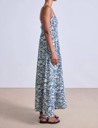 Apiece Apart - Lace Floral Flax Viviana Tank Maxi Dress