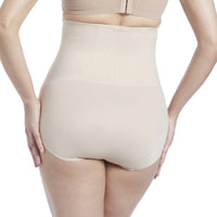 TC Fine Intimates Shape Away Hi-waist Brief in warm beige - women's intimate - alternate view