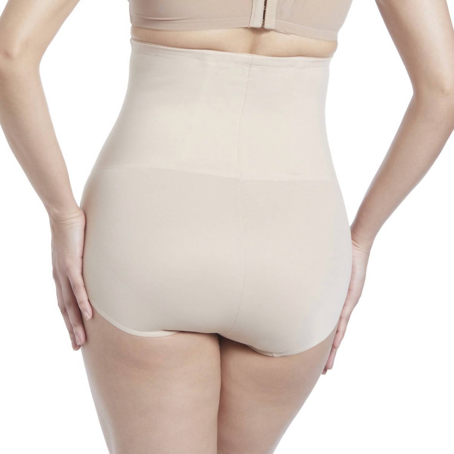 TC Fine Intimates Shape Away Hi-waist Brief in warm beige - women's intimate - alternate view