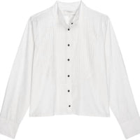 The Great. - Pleated Tux Top