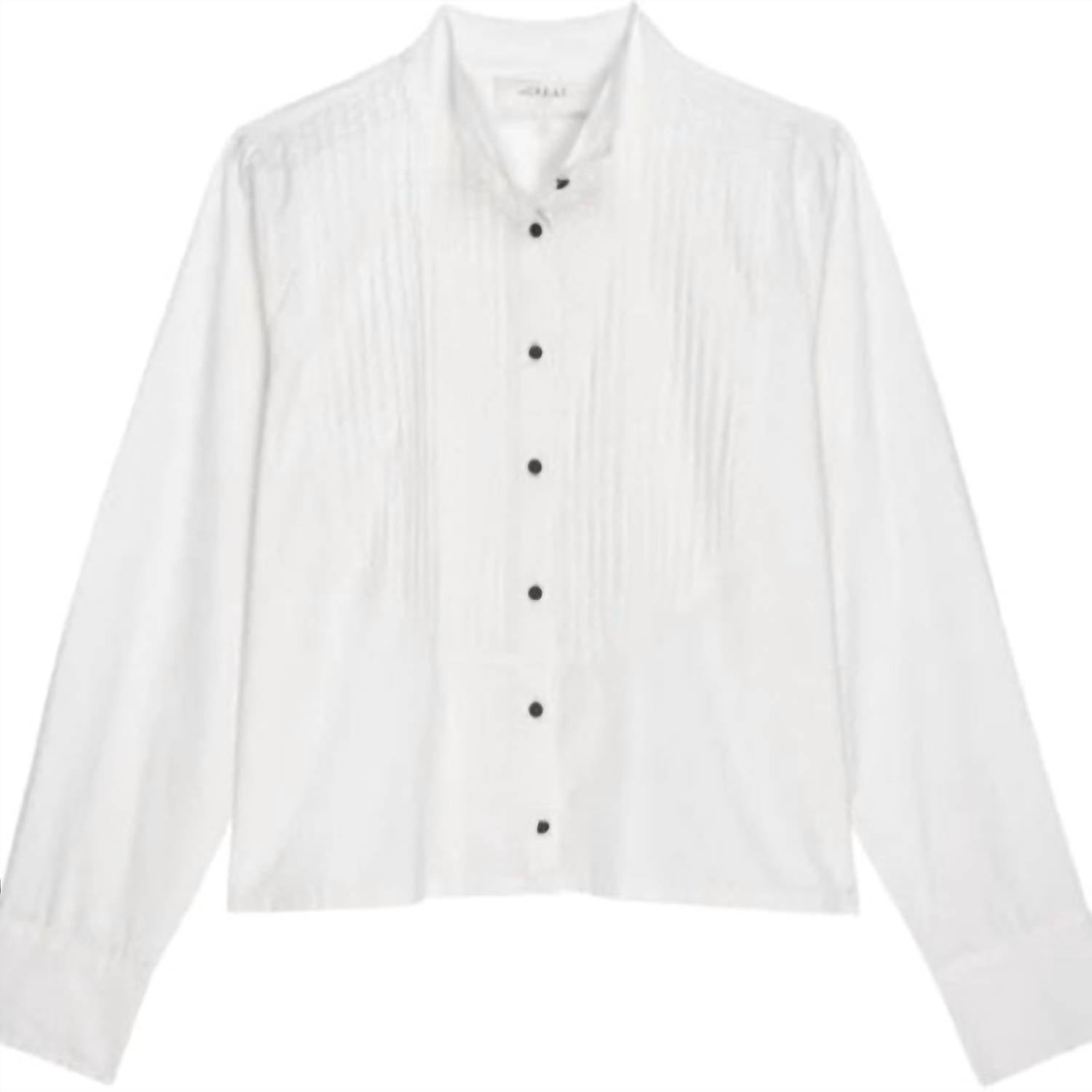 The Great. - Pleated Tux Top
