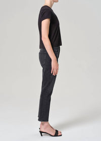 Agolde - Riley High Rise Straight Crop Jeans