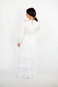 Tea N Rose - Kacey Tiered Satin Temple Dress