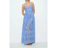 Ina Fashion - Spaghetti Strap Lace Maxi Dress