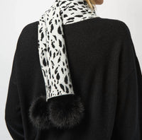 Joseph Ribkoff - Rita Knitted Animal Print Pompom Hat