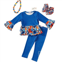 Pete + Lucy - Girls Painted Florals Pant Set