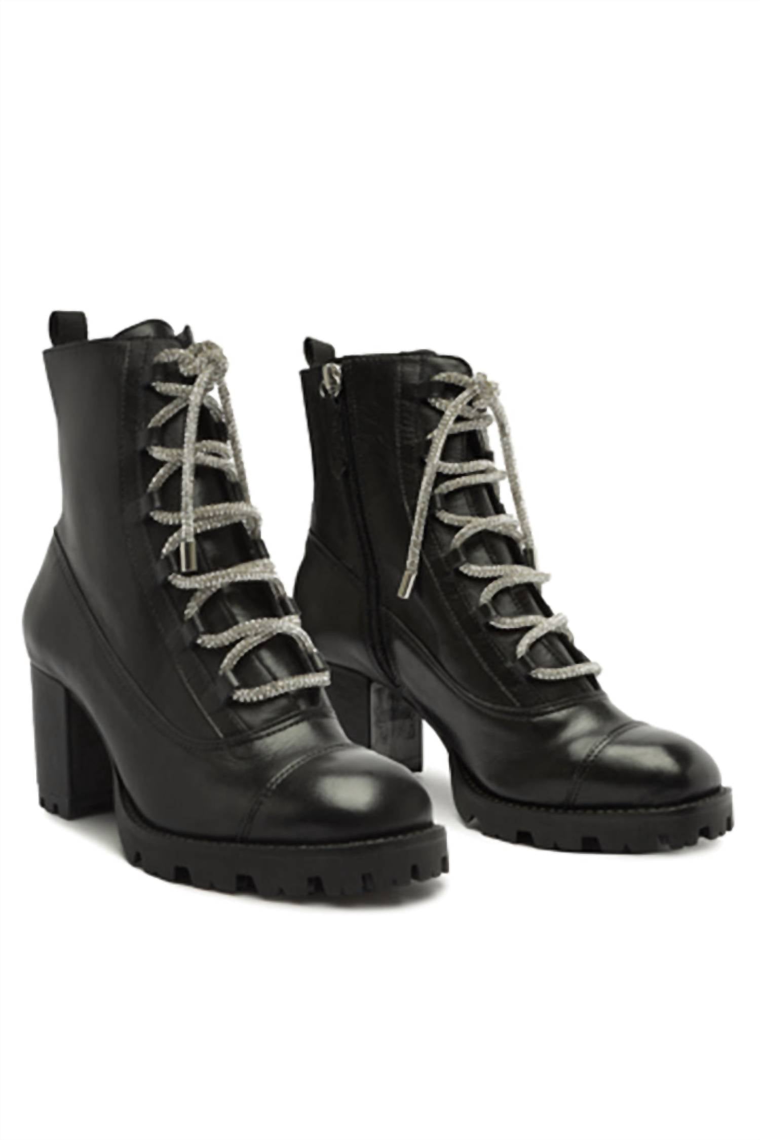 SCHUTZ Women's Kaile Mid Glam Booties in black - women's shoe - view 5