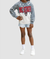 Gameday Couture - North Carolina State Wolfpack Faded Crewneck Sweater