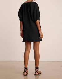 Velvet By Graham & Spencer - Greta Puff Sleeves Mini Dress