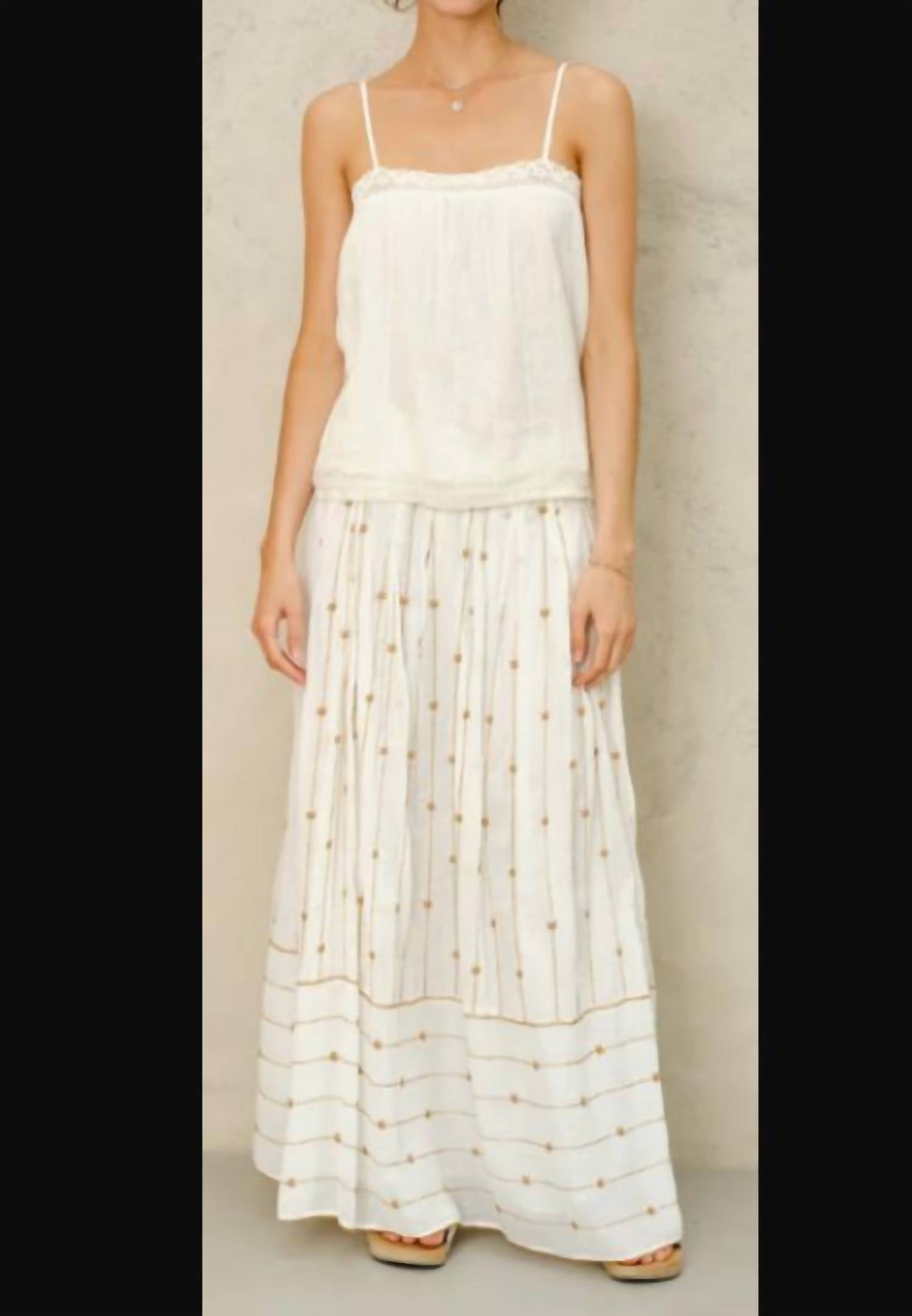 M.A.B.E. - EMBRIODERED MAXI SKIRT