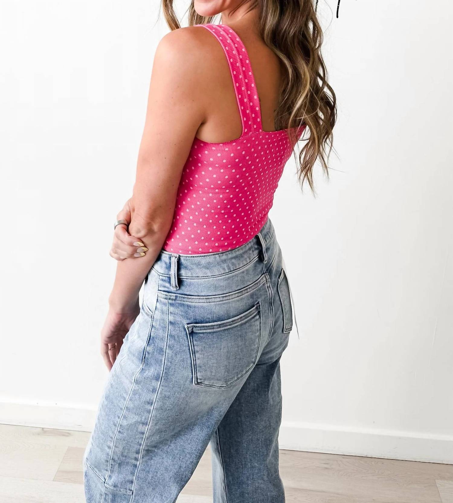 Nikibiki - Polka Dot Square Crop Top