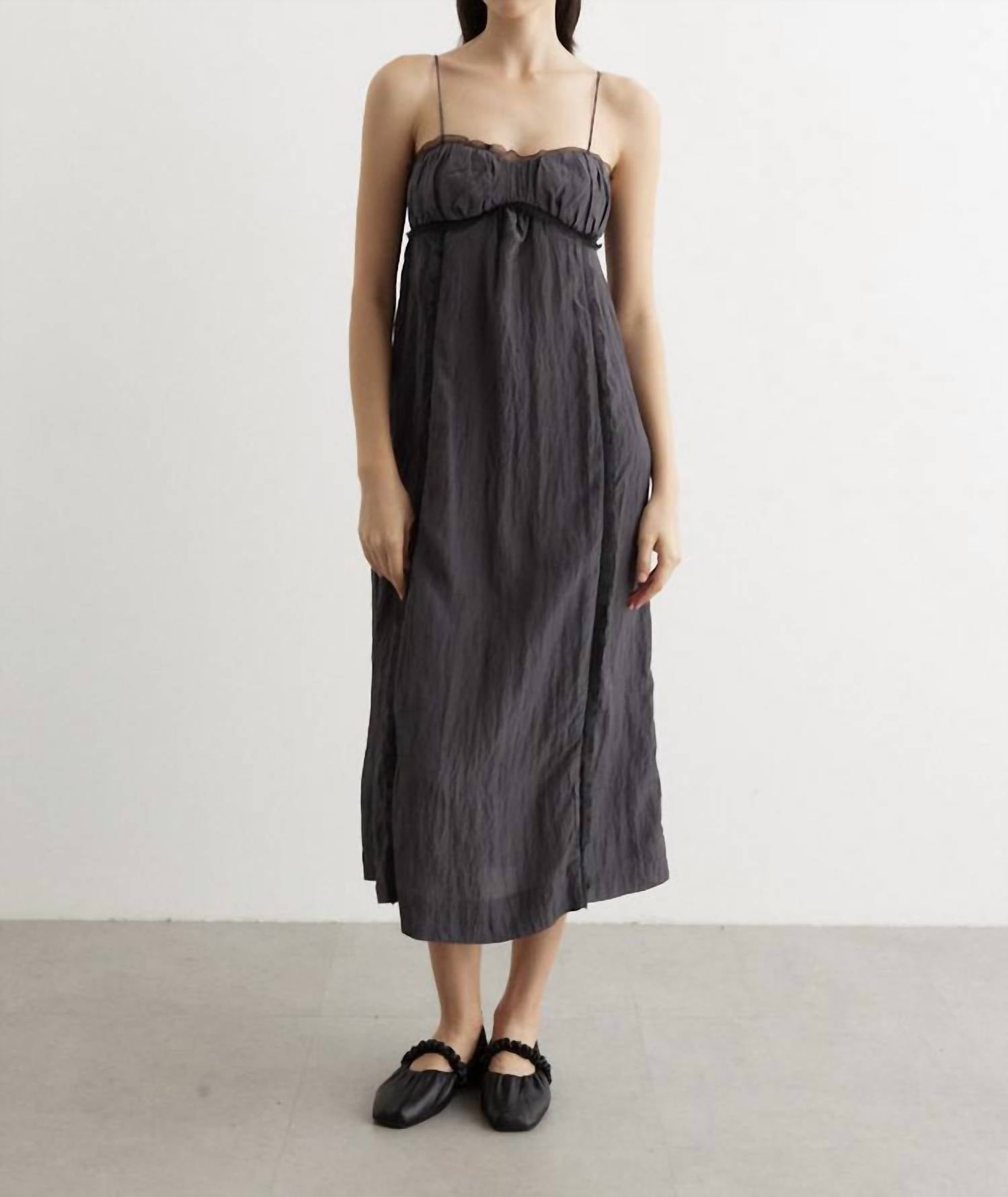 Ganni - Shiny Tech Midi Dress