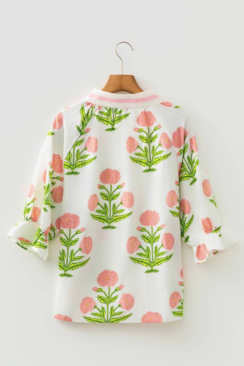 Little Daisy Closet - Spring Wild Flower V Neck Blouse