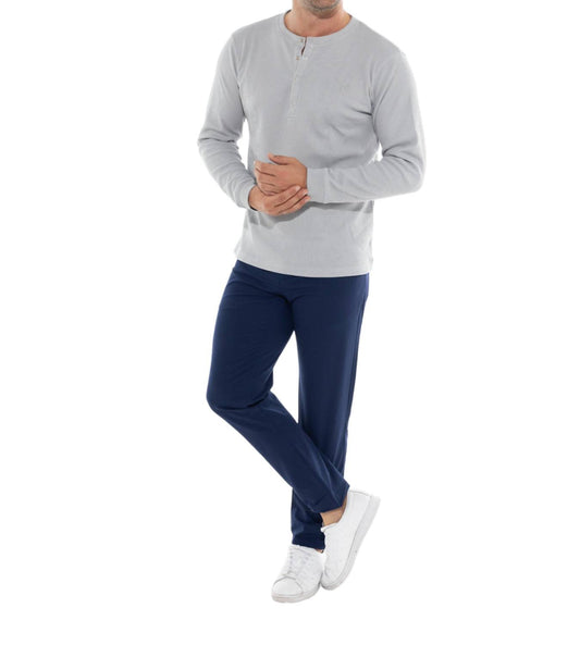 White Water Life - Mystic Henley Long Sleeve