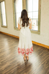 Fate - Vianca Butterfly Embroidered Midi Dress