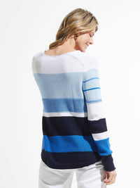 Zaket & Plover - Chunky Cotton V-neck Sweater