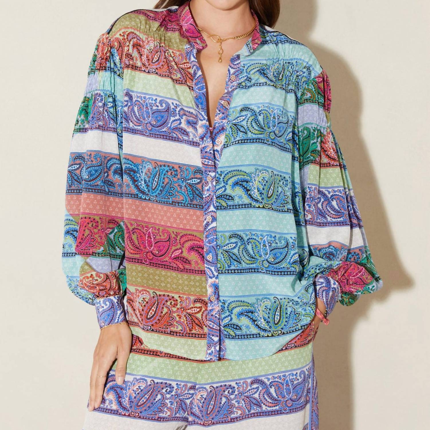 Boteh - Marseille Silk Smock Shirt