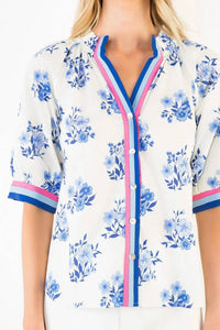 Thml - Button Down Floral Print Top