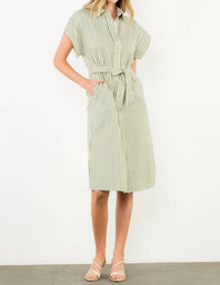 Thml - Button Up Striped Dress