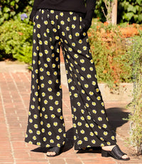 Karen Kane Wide-leg Pants - Petite in print - women's pants - view 4