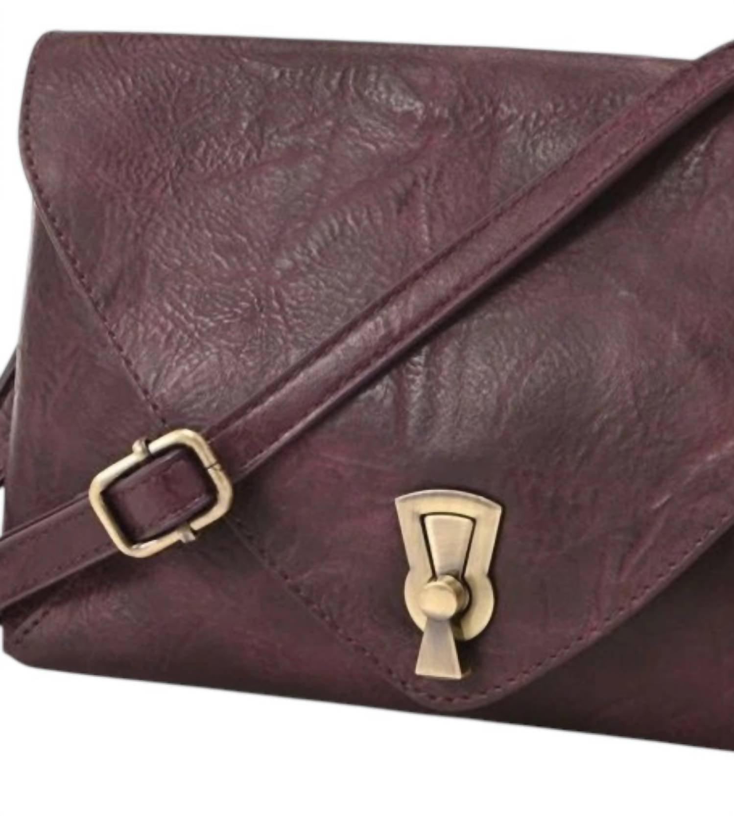 Joy Susan - Women's Claudia Keyhole Turnlock Convertible Envelope Bag