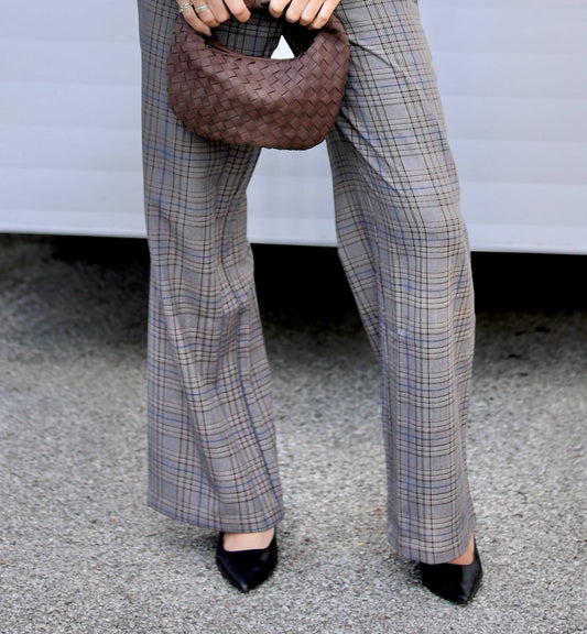 Olivaceous - Toasted Plaid Pattern Pants