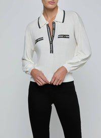 L'Agence - Malaki Cropped Sweater