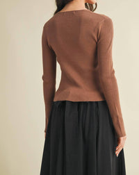 Mustard Seed - Laura Layered Cut Out Cardigan