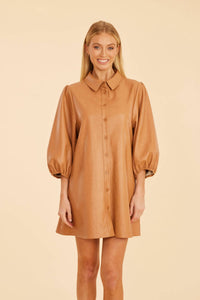 Dolce Cabo - Soft Vegan Leather Tunic Top