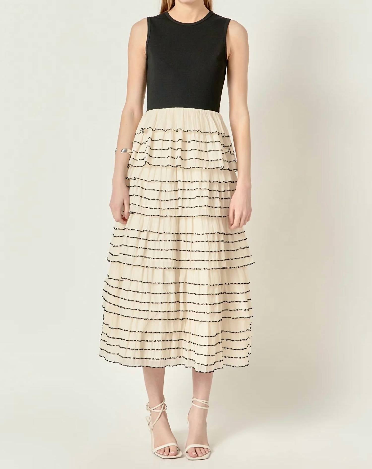 English Factory - AURELIA RUFFLE DRESS