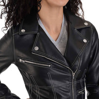Nine West - Faux Leather Biker Jacket