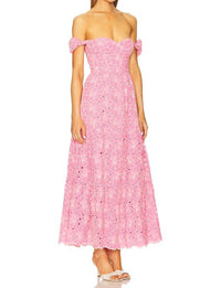 Line And Dot - Tasia Plunging Maxi Dress