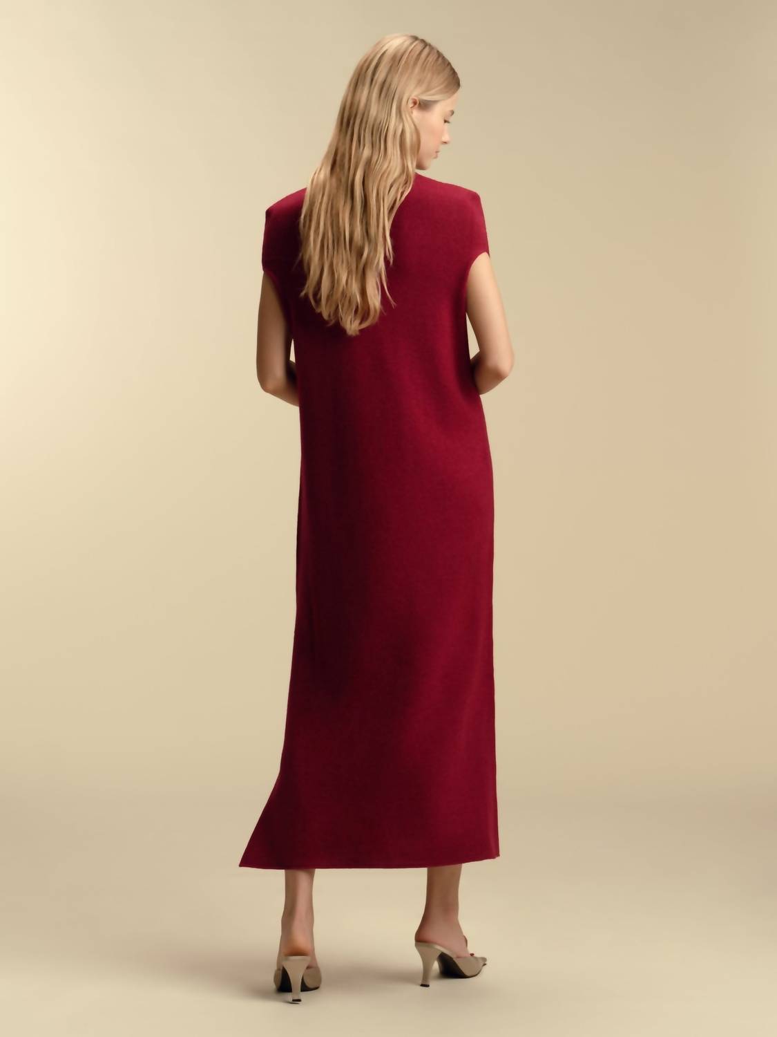 Marina Moscone - Long Sleeve Multiway Sheath Maxi Dress