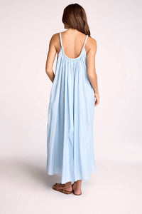 sundays Ellie Maxi Dress in sky blue - women's dress - detail view