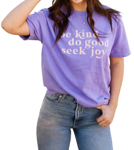 Storied Folk & Co. - Be Kind Do Good Seek Joy Graphic Tee