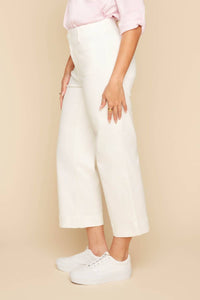Renuar - Tencel Wide Leg Ankle Pant