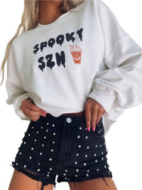 Distressed Vintage Couture - Boo the PSL is Out Crew Sweatshirt