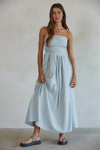 By Together - striped strapless maxi dress