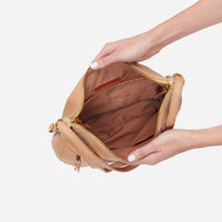 HOBO Women's Merrin Convertible Backpack in sandstorm - women's bag - detail view