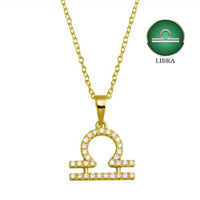 Starlette - Women's Libra Zodiac Sign Necklace