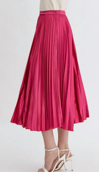 Entro - Party Starter Metallic Pleated Skirt