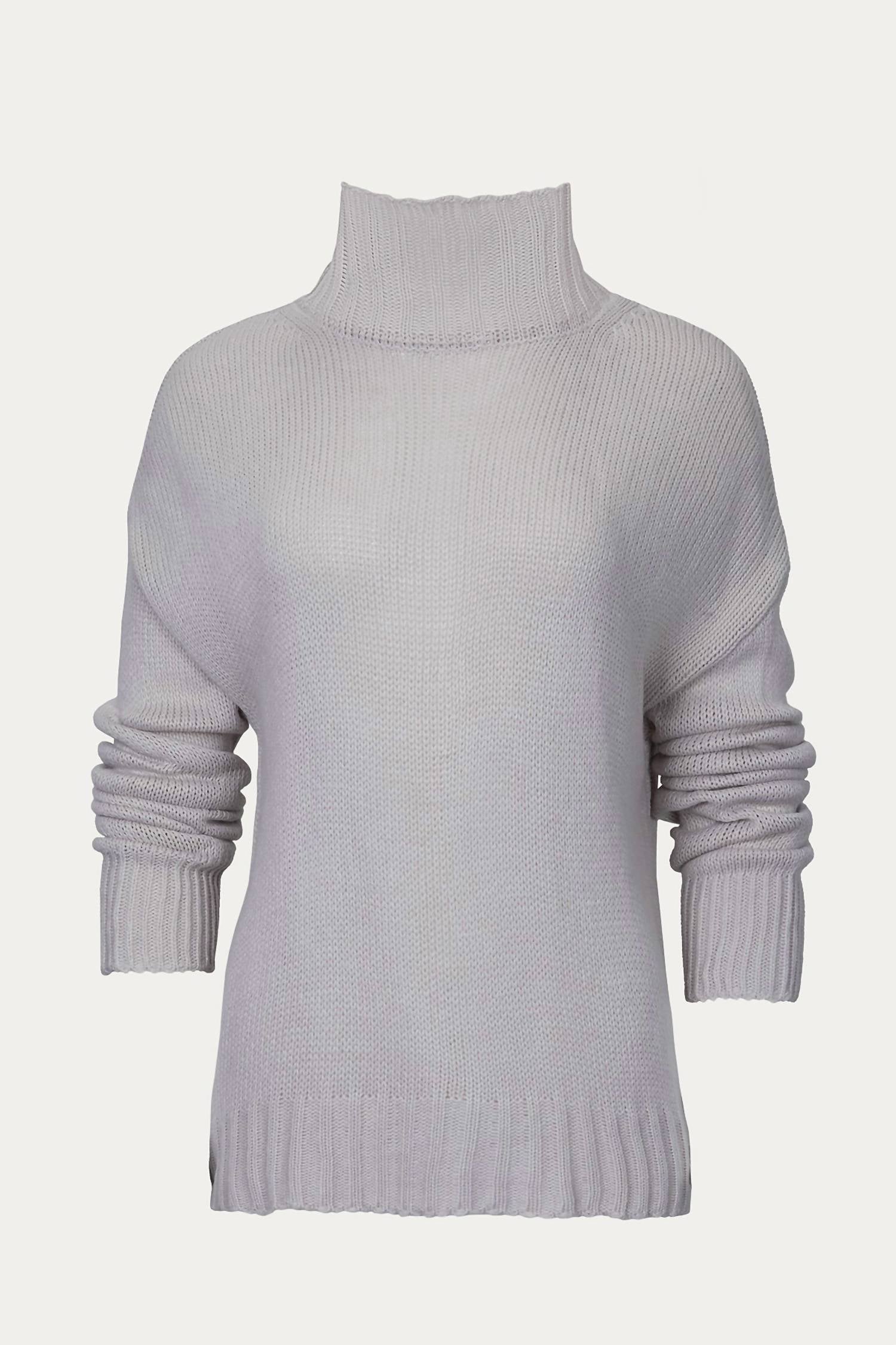 KNIT MOCK NECK SWEATER