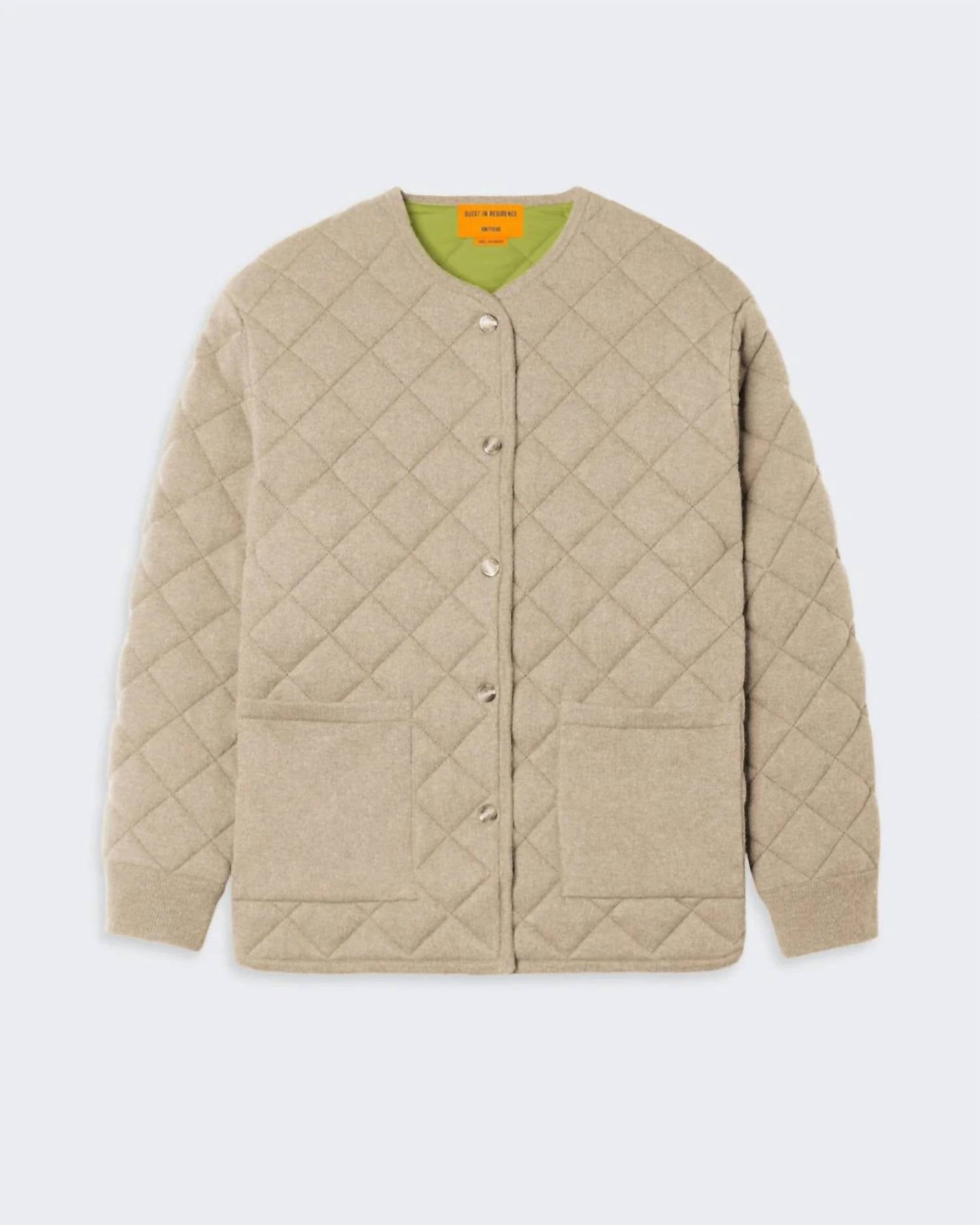 Guest In Residence - Quilted Liner Jacket in Cashmere Blend