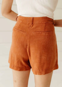 Hyfve - Linen Blend Pleated Shorts