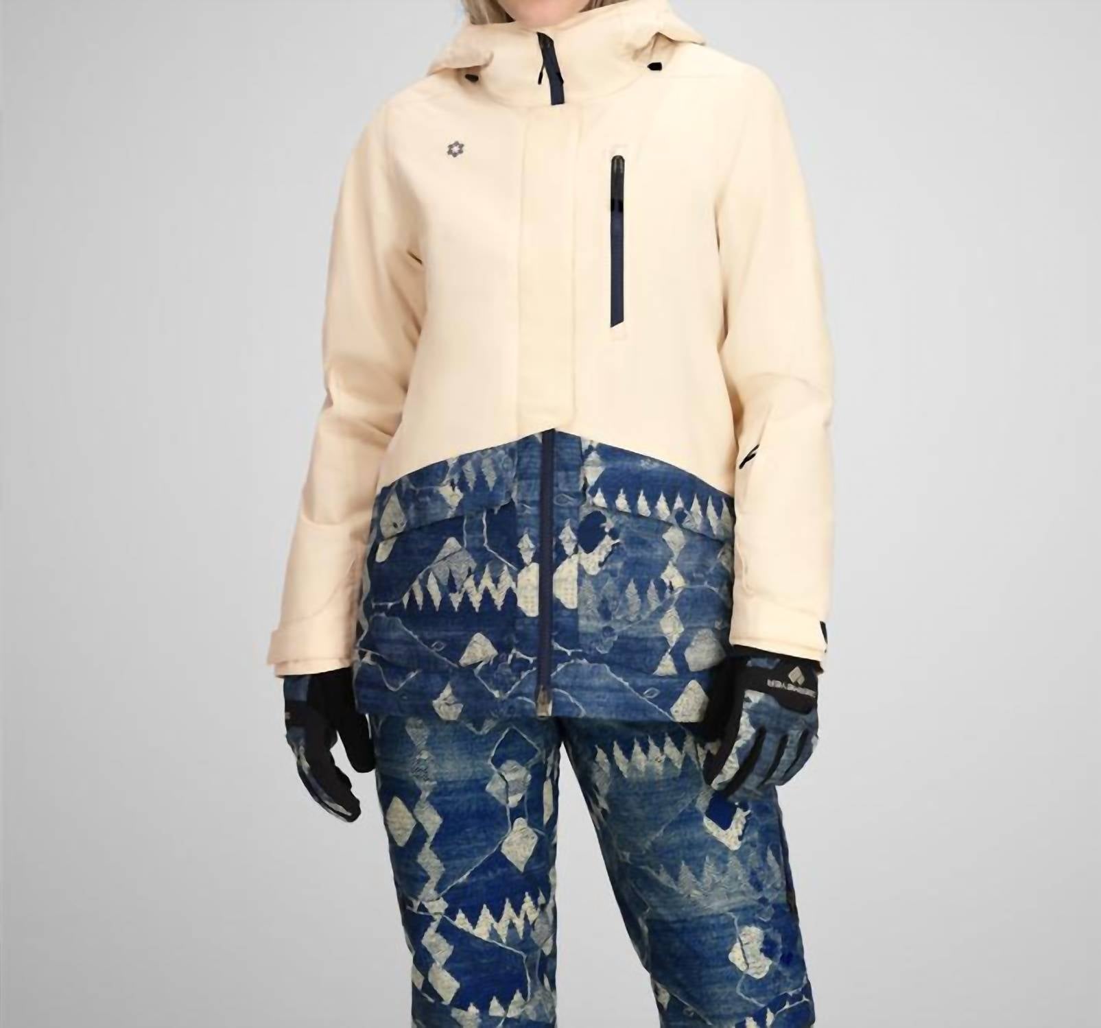 Obermeyer First Tracks Jacket in indigo mountains - women's jacket