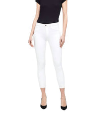 L'Agence MARGOT HIGH RISE SKINNY JEANS in blanc - women's jeans - alternate view