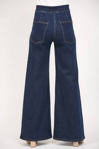 Fate By Lfd - High Waisted Wide Leg Denim Jeans