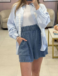 Before You Collection - High Waisted Denim Shorts
