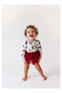 Posh Peanut - Girls Tulle Skirt Bodysuit