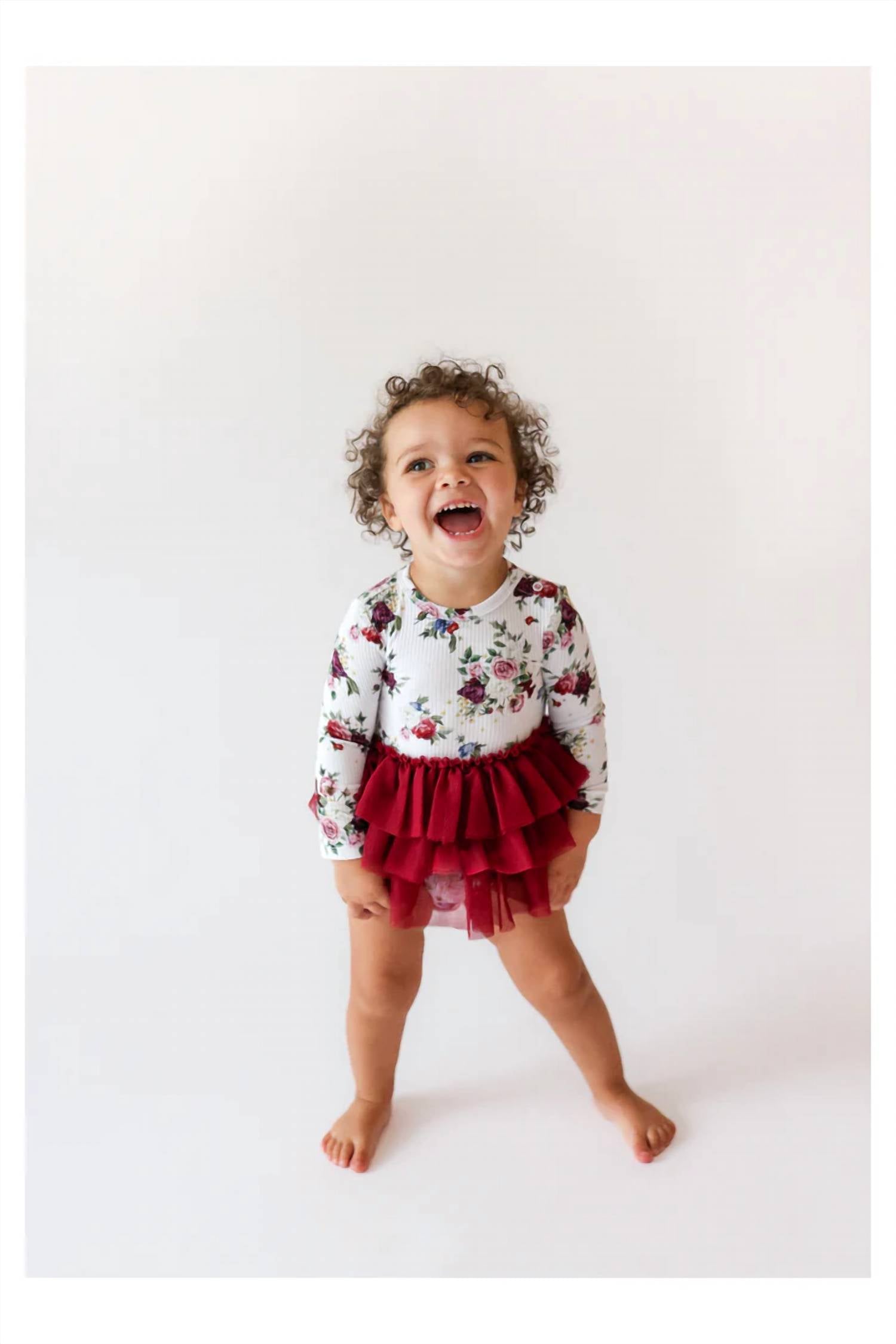 Posh Peanut - Girls Tulle Skirt Bodysuit
